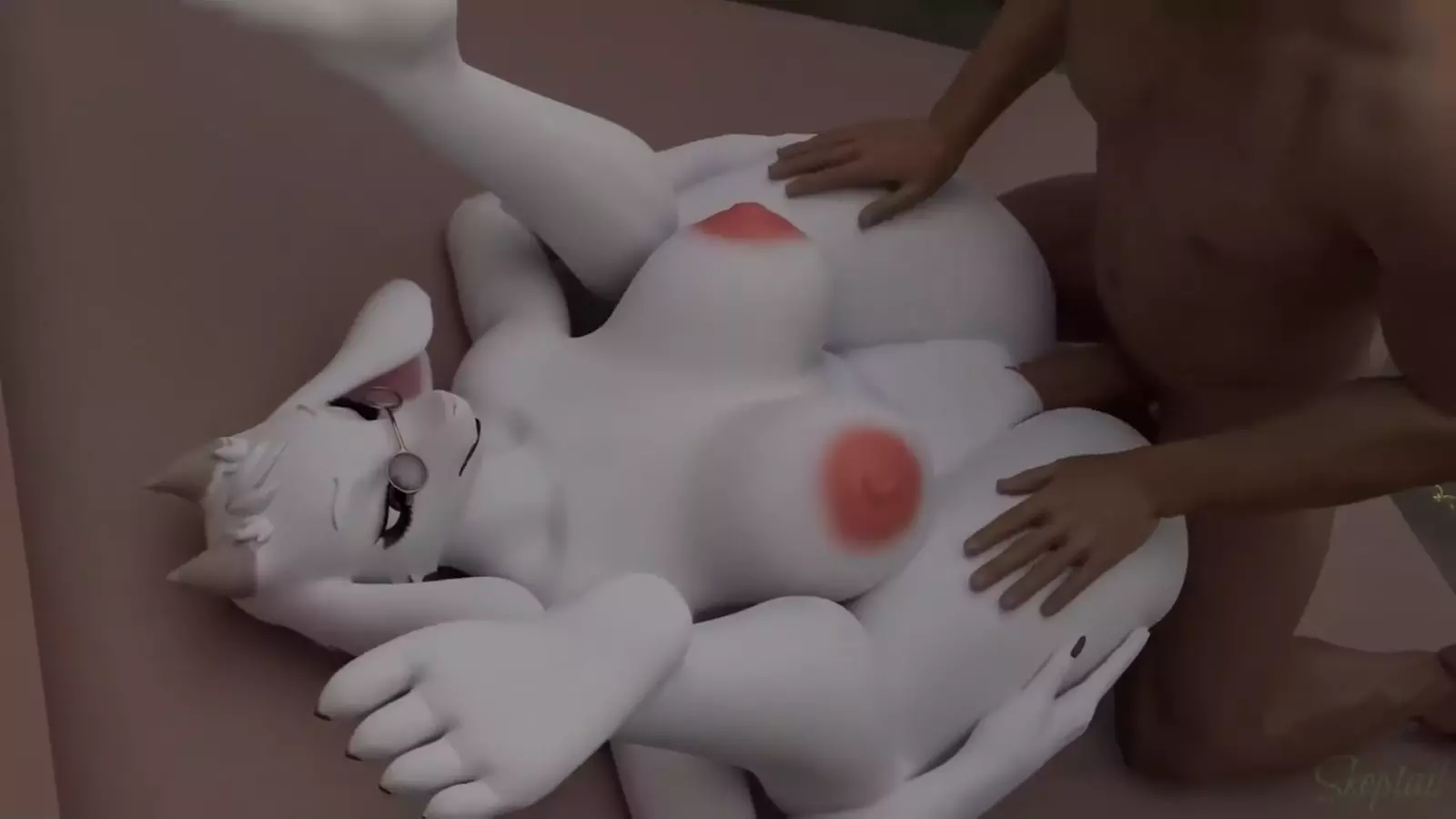 A hairy demon pushing forward into a character inside in all intense hentai scenes